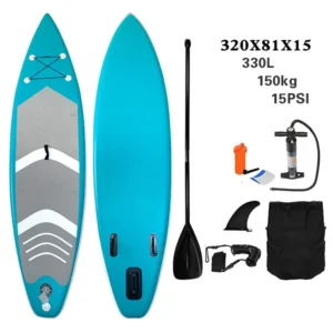 SUP PADDLEBOARD 320 CM NAFUKOVACÍ NA PLÁVANIE ODOLNÝ SET + PÁDLO