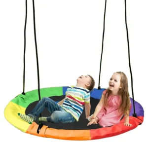 Eren/ VEĽKÁ ZÁHRADNÁ HOJDAČKA 100 CM, BOCIANIE PRE DETI RÁM HOJDACEJ SIEŤE