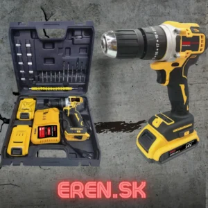 Akumulátorový skrutkovač so sadou náradia SET 2x24v / BOXER