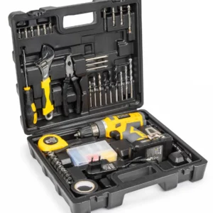 POWERMAT SKRUTKOVAČ, AKUMULÁTOROVÁ VŔTAČKA, 2x20v, 100-DIELNÁ SADA