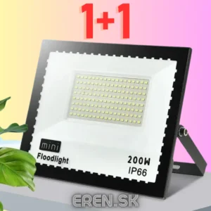 1+1 GRÁTIS LED REFLEKTOR 200W, 18 000LM,220V, IP66 exterierový