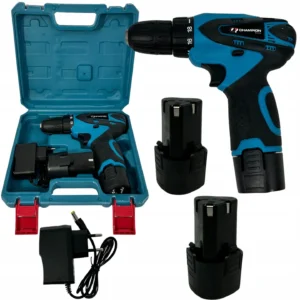 AKUMULÁTOROVÁ VŔTAČKA ,SKRUTKOVAČ V  KUFRÍKU   2X18V BATÉRIE / CHAMPION