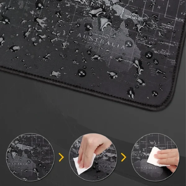 HERNÁ PODLOŽKA PRE MYŠ A STOL  MAPA SVETA VEĽKÁ XXL 80 x 30 cm x 2 mm - Image 2