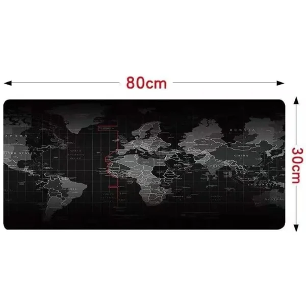 HERNÁ PODLOŽKA PRE MYŠ A STOL  MAPA SVETA VEĽKÁ XXL 80 x 30 cm x 2 mm - Image 4