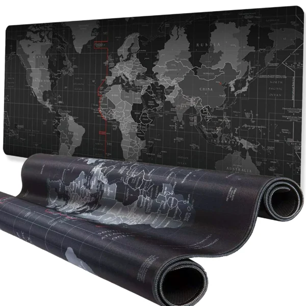 HERNÁ PODLOŽKA PRE MYŠ A STOL  MAPA SVETA VEĽKÁ XXL 80 x 30 cm x 2 mm - Image 3