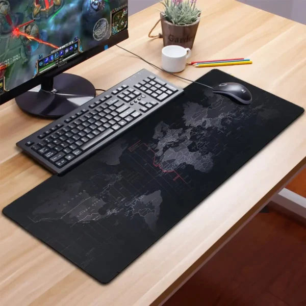 HERNÁ PODLOŽKA PRE MYŠ A STOL  MAPA SVETA VEĽKÁ XXL 80 x 30 cm x 2 mm