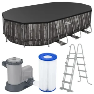 Bestway záhradny bazen s kovovým rámom  / 5611R Steel / 610x366x122cm