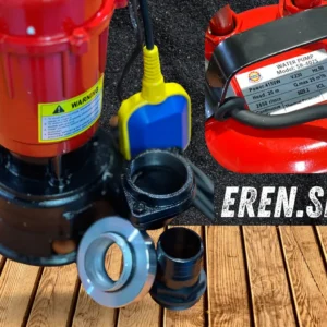 Profesionálne  ponorné kalové čerpadlo s nožom , drvičom a plavákom  – 4150W, liatina, 2″ vývod